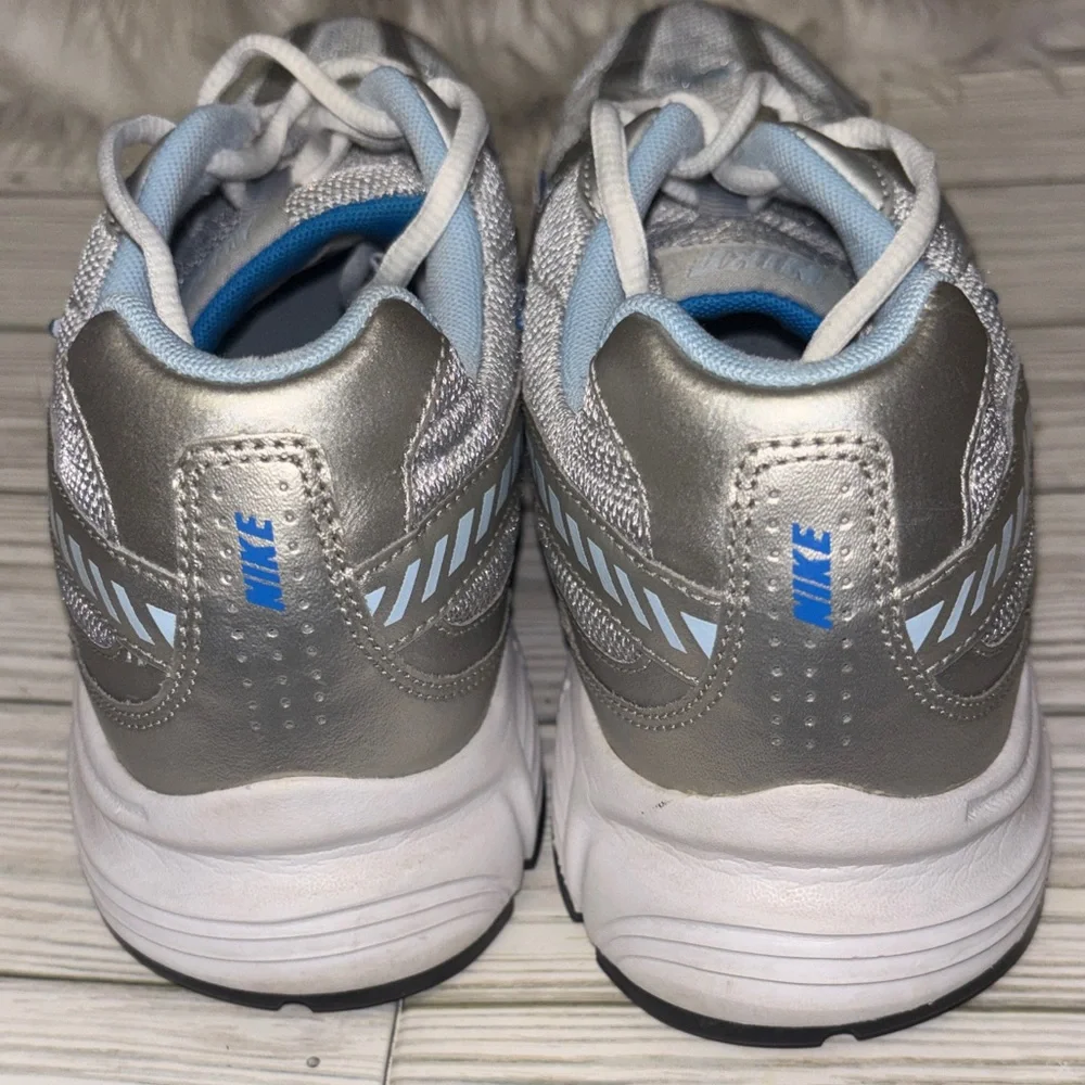 Nike Initiator Metallic Silver Ice Blue Sneakers Athlesuire Women’s Size 10 - Picture 8 of 10